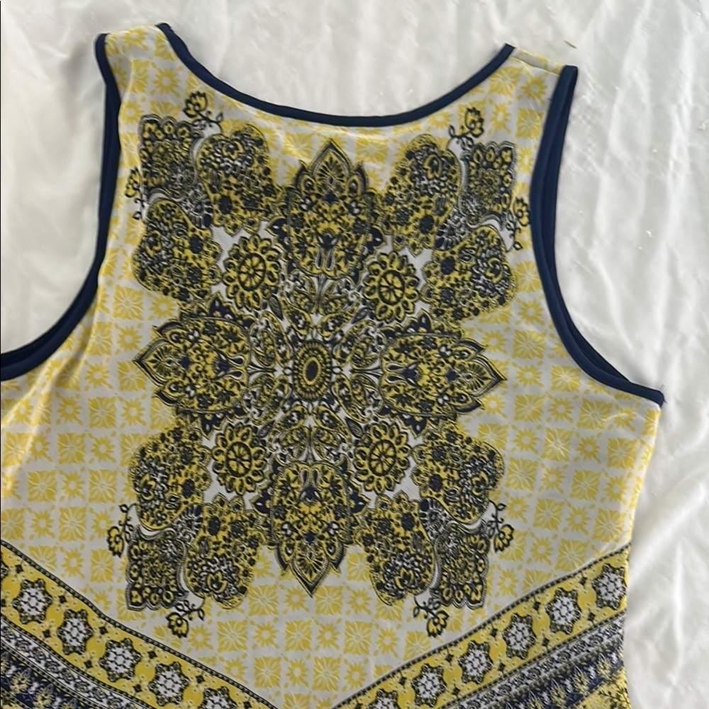 Iz Byer Blue and Yellow Tank Top Vibrant and Stylish - Picture 12 of 16